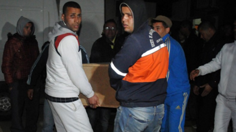 تشييع‮ ‬جنازة‮ ‬المناصرين‮ ‬الثلاثة‮ ‬لاتحاد‮ ‬الحراش‮ ‬‬بمقبرة‮ ‬العالية