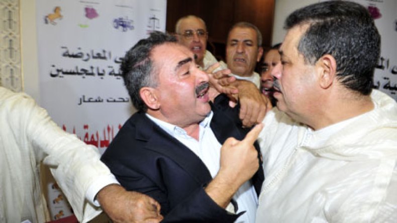 عراك داخل البرلمان المغربي