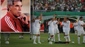 شحاتة يحضر لاعبيه لضربات الجزاء ويعترف بصعوبة المباراة