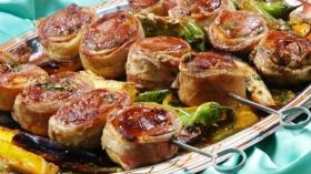 شواء لذيذ على شكل حلقات