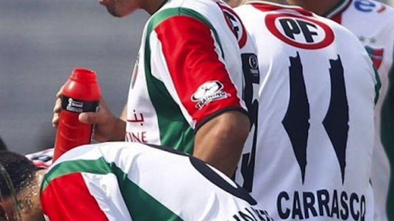 خارطة فلسطين على قمصان نادي “باليستينو” الشيلي