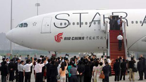 Premier vol entre la Chine et Taïwan