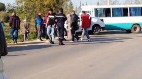 بالصور.. 15 جريحا في حادث مرور بالشلف