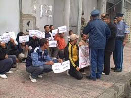 Alger: sit-in des chômeurs devant la Présidence