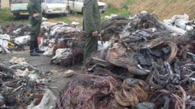 الدرك يحجز 80 طنا من النفايات النحاسية