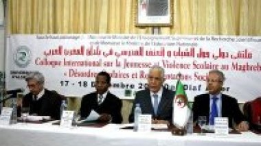 Colloque international à Alger sur la jeunesse et la violence dans le milieu scolaire dans les pays du Maghreb