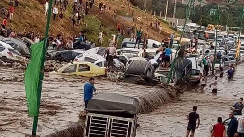 مقتل شخصين في فيضانات قسنطينة
