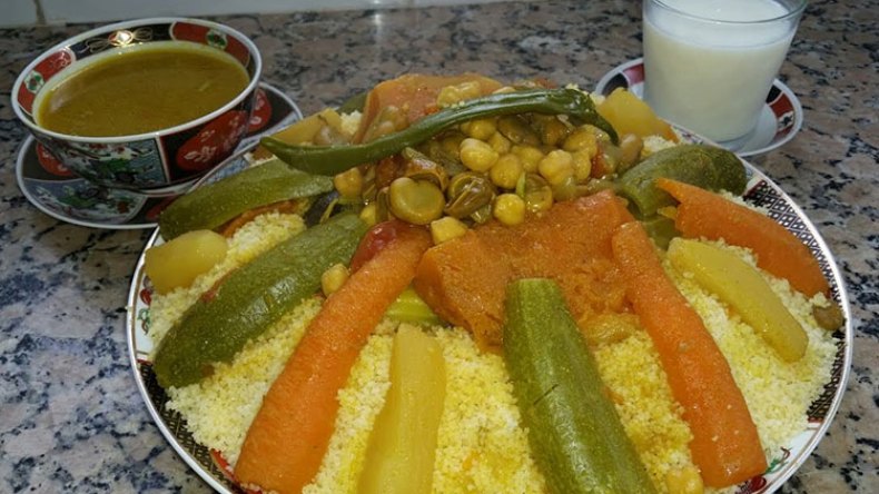 الكسكسي بالخضر أحسن طبق ليوم العيد