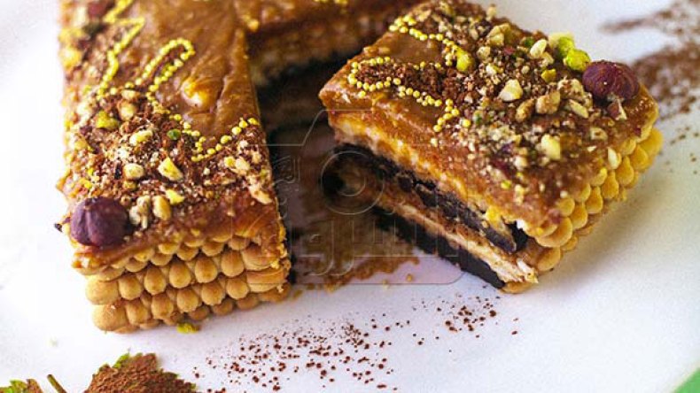 بسكويت بكريمة “الكاوكاو”