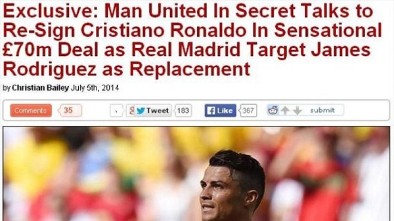 الريال يخطط لبيع رونالدو لمانشيستر .. وضم رودريغيز وفالكاو