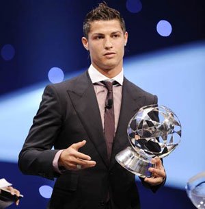 Ronaldo chosen world player  by fellows