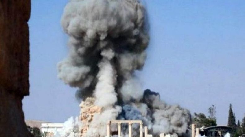 “داعش” يدمر جزءا من معبد “بل” في “تدمر” بسوريا