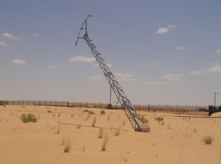 High voltage electricity poles threatens to paralyze oil industries in Algeria