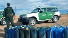 الدرك يحجز أكثر من 3600 لتر من الوقود في الحدود الشرقية