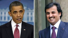 أوباما يلتقي أمير قطر في البيت الأبيض يوم 24 فبراير