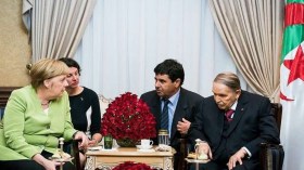 Bouteflika Meets With Merkel At The End Of Her Visit To Algeria