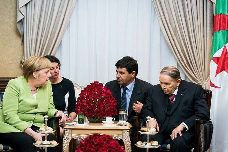Bouteflika Meets With Merkel At The End Of Her Visit To Algeria