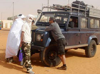 Security measures prohibit use of non paved roads in southern Algeria