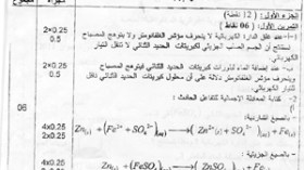 أخطاء علمية في وثائق تصحيح أجوبة امتحانات شهادة التعليم المتوسط