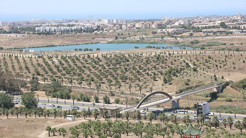 بحيرات دبي بحديقة “دنيا بارك” بالعاصمة