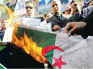Egypt lawyers refuse to apologise for burning Algeria flag