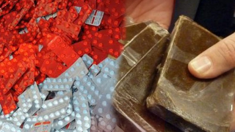 حجز 29 كيلوغراما من المخدرات و5742 قرص مهلوس