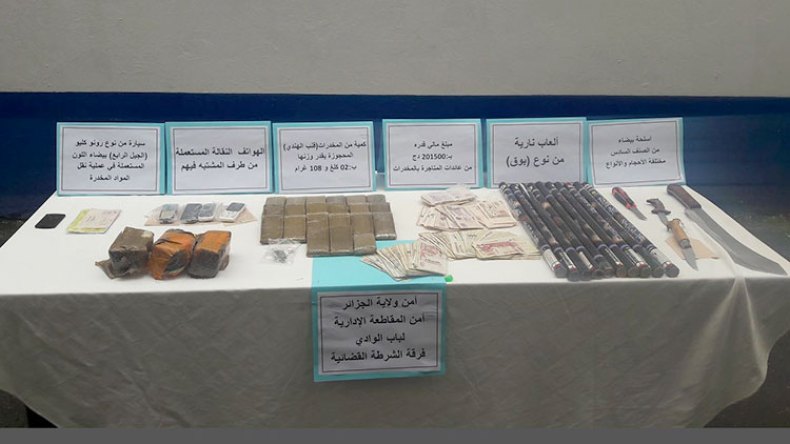 توقيف 4 أشخاص مشتبه فيهم وحجز أزيد من 2 كلغ من القنب الهندي بالعاصمة