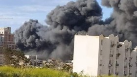 الجزائر العاصمة: حريق مهول بـ “سوق دبي” بعين بنيان