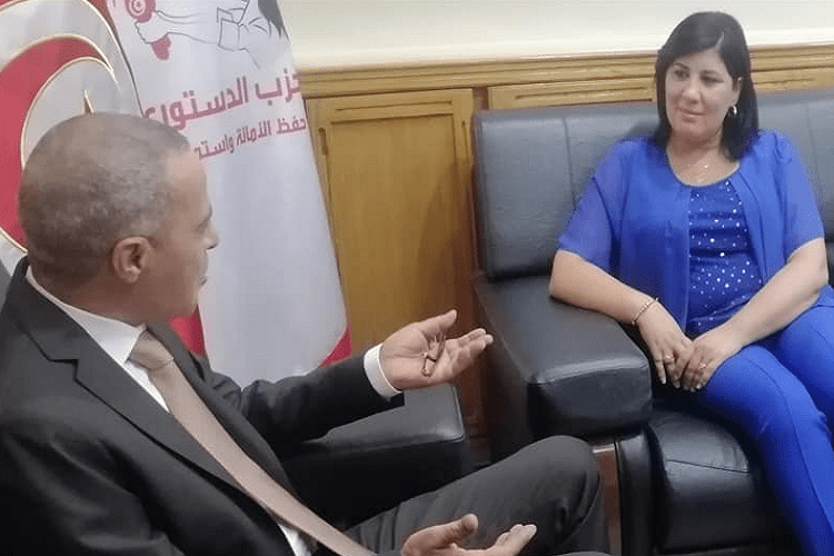 Algeria’s Ambassador To Tunisia Meets With Abir Moussi