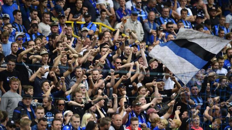 أنصار بروج البلجيكي يرجمون اليهود