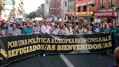 Des milliers de manifestants à Madrid pour l'accueil des réfugiés