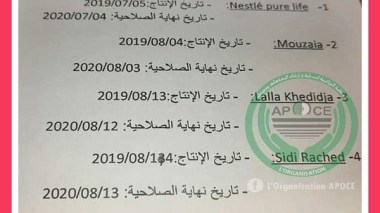 APOCE: Quatre marques d’eau minérale accusées d’être contaminées