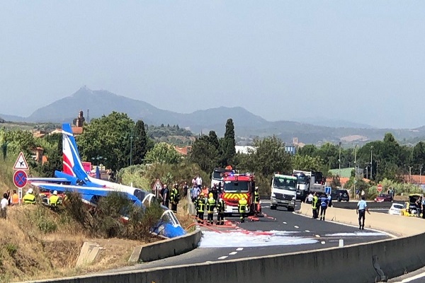 Un avion de la Patrouille de France s’est écrasé à l’aéroport de Perpignan