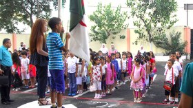 حملة تحسيسية بأهمية الانتخابات المحلية بالمدارس