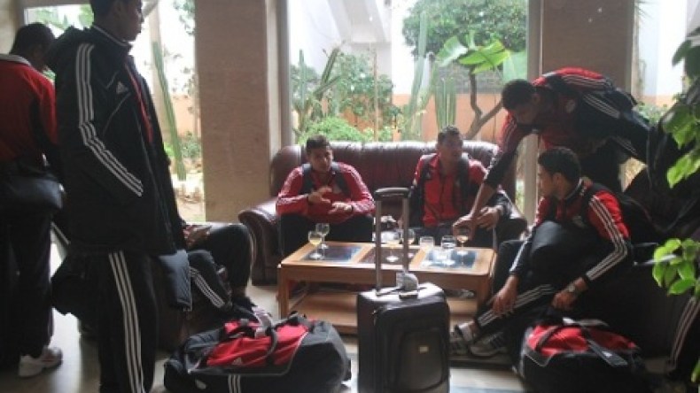 وصول وفد المنتخب المصري أواسط