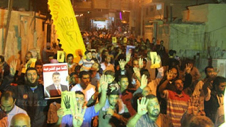 مسيرة ليلية حاشدة بالعريش رفضًا للانقلاب العسكري