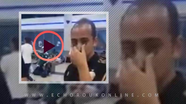 شاب مصري يودع المناصرين الجزائريين بالدموع!