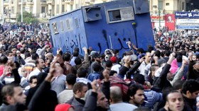 Protesters injured in Egypt clash