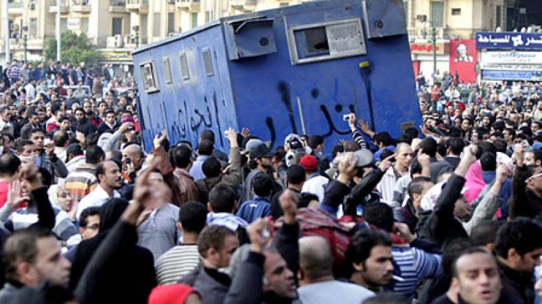 Protesters injured in Egypt clash