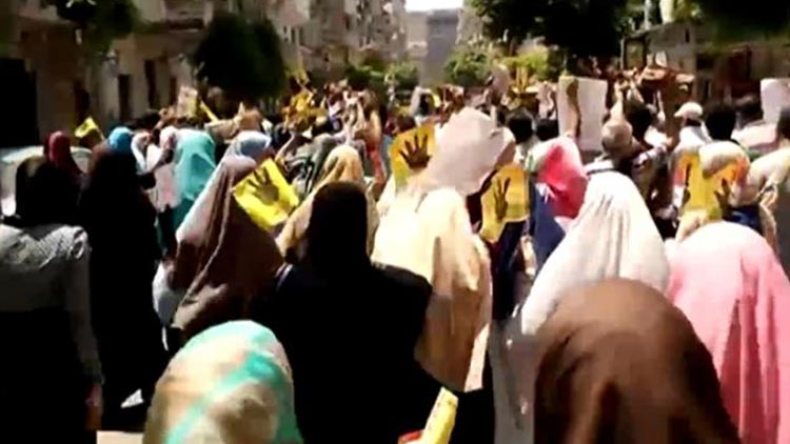 مظاهرات في مصر في ذكرى مجزرتي “رابعة” و”النهضة”