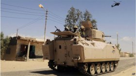 مقتل 6 من الشرطة المصرية بانفجار عبوة ناسفة في سيناء