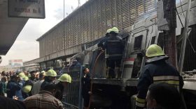 Egypte: 21morts dans l’accident d’un train en pleine gare du Caire