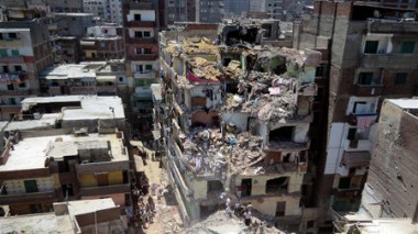 Effondrement d'un immeuble en Egypte: le bilan s'alourdit à 19 morts