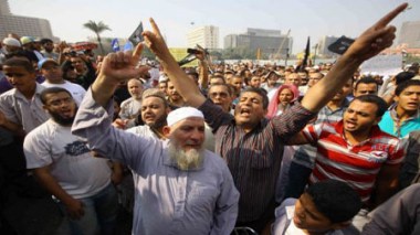 Des islamistes égyptiens manifestent contre l'intervention française au Mali