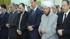 الأسد صلى العيد في حمص