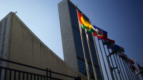 علم فلسطين ينضم إلى أعلام الدول الأعضاء في الأمم المتحدة