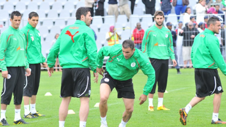 تدريبات  الخضر  في  الملعب  المحاذي