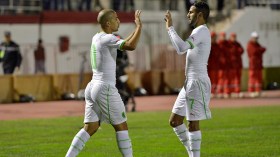 الخضر يستعرضون عضلاتهم أمام أبناء الحبشة