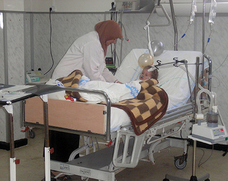 Emergency in pediatrics because of crackers