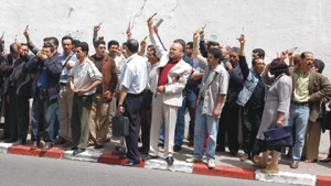 ‮”‬اينباف‮”‬‭ ‬و‮”‬كنابست‮”‬‭ ‬تساندان‭ ‬المتعاقدين‭ ‬المعتصمين‭  ‬